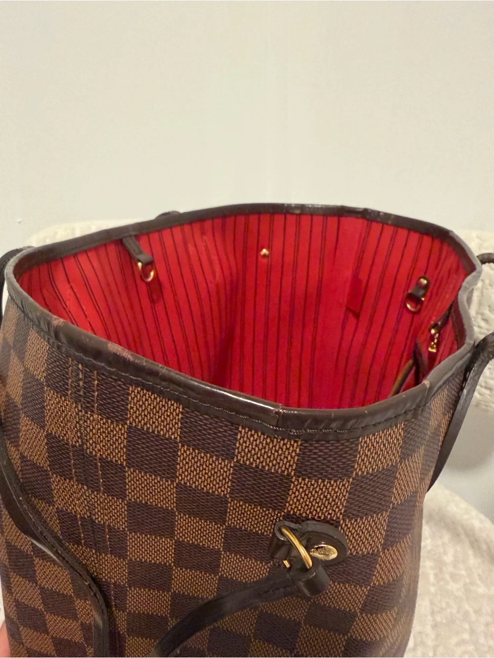 Louis Vuitton Brown Damier Ebene Neverfull MM